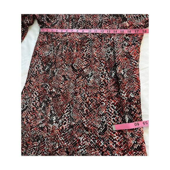 Nicholas Devan gathered snake-print crepe mini dress size 4 - Picture 11 of 16